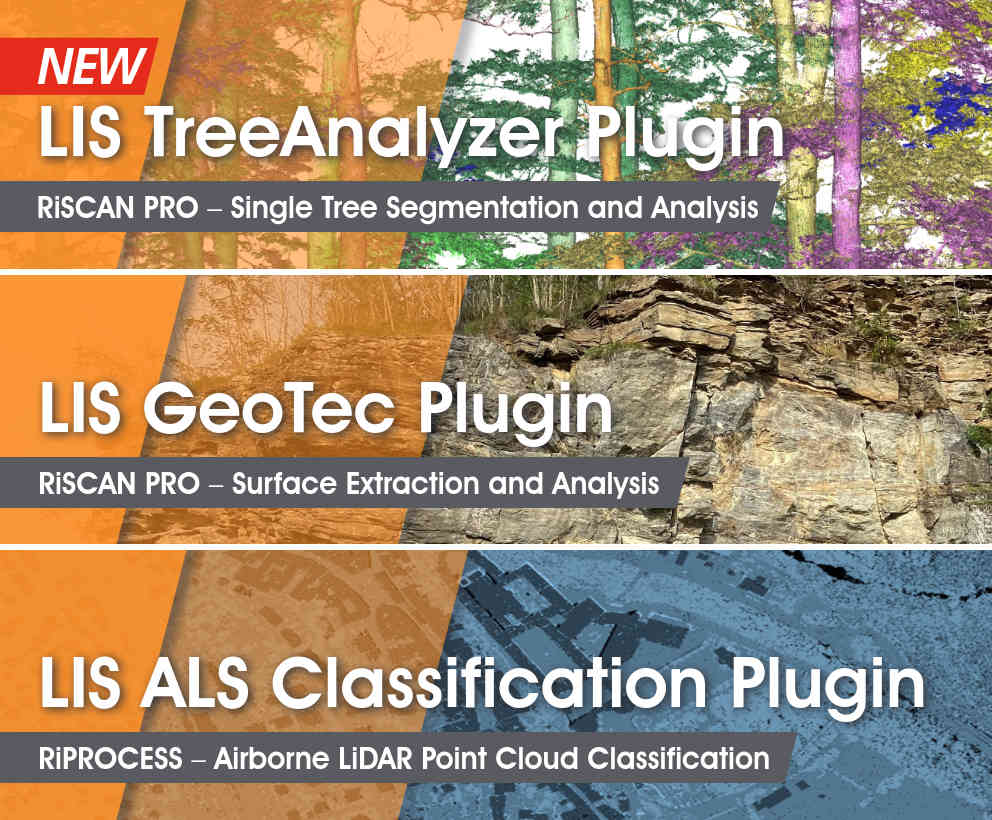 RIEGL LIS plug-ins for point cloud processing