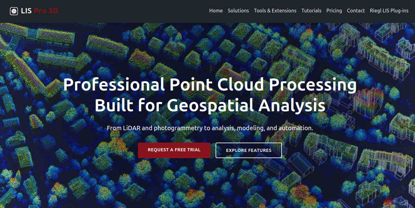 LIS Pro 3D point cloud processing software