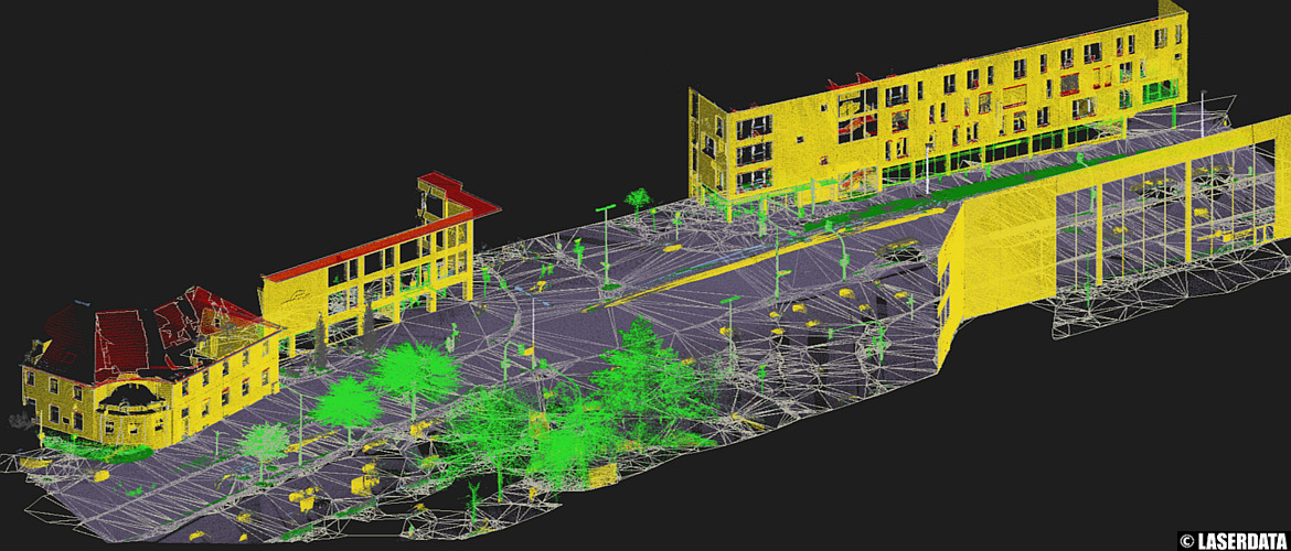 Automatically derived vector models from MLS point cloud data