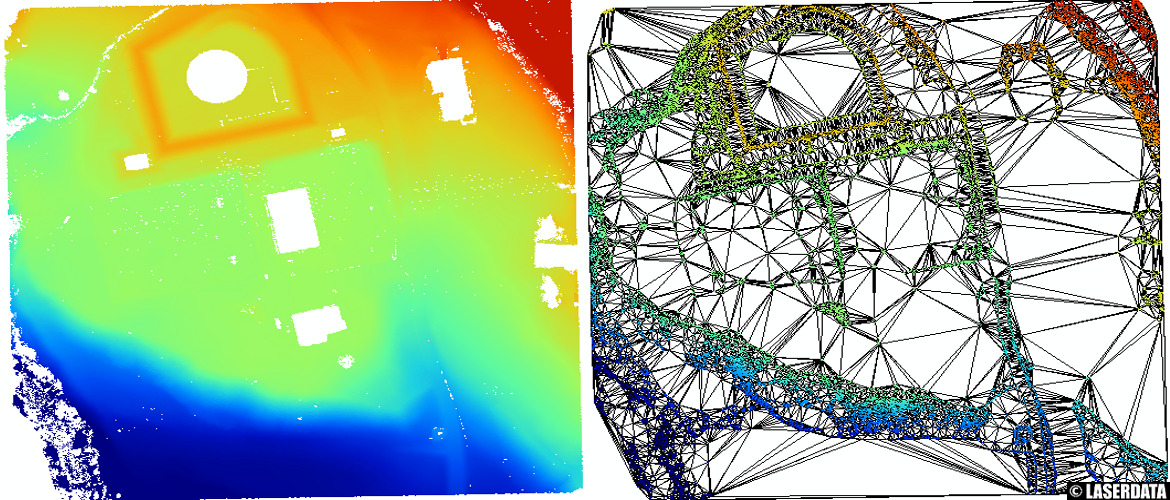 ALS point cloud thinning by surface roughness and derived TIN model